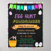 Easter Egg Jagd Fundraiser Schule Event Vorlage Poster (Vorne)