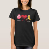 Easter Egg Love Giraffe Bunny Animal Pet  Day T-Shirt (Vorderseite)