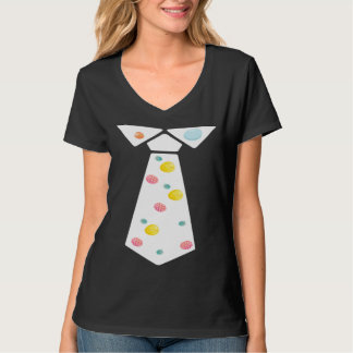 Easter Egg Neck Tie Cool Easter Celebration Costum T-Shirt