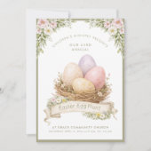 Easter Egg Nest | Easter Egg Hunt Einladung (Vorderseite)