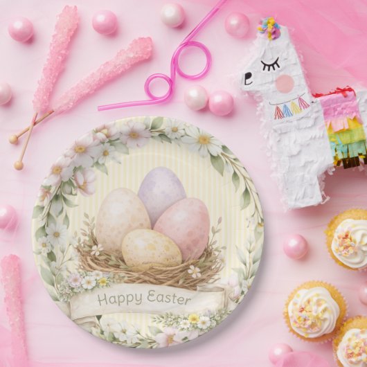 Easter Egg Nest | Happy Easter Pappteller (Party)