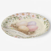 Easter Egg Nest | Happy Easter Pappteller (Schrägansicht)