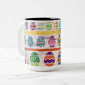 EASTER EGG PATTERNS ZWEIFARBIGE TASSE (Vorderseite Links)