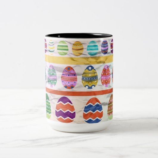 EASTER EGG PATTERNS ZWEIFARBIGE TASSE (Mittel)