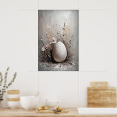 Easter Egg Print, Spring Vintage Easter Egg Poster (Küche)
