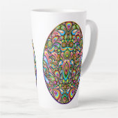 Easter Egg Psychedelic Design Kids Organic T-Shirt Milchtasse (Rechte Ecke)