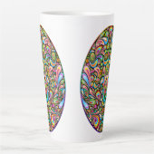 Easter Egg Psychedelic Design Kids Organic T-Shirt Milchtasse (Vorderseite)