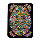 Easter Egg Psychedelic Design Magnet (Vertikal)