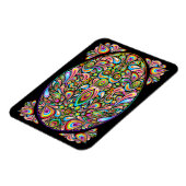 Easter Egg Psychedelic Design Magnet (Linke Seite)