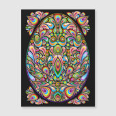 Easter Egg Psychedelic Design Magnetkarte (Vorderseite)
