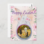 Easter egg silver with photo postkarte (Vorne/Hinten)