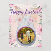 Easter egg silver with photo postkarte (Vorderseite)
