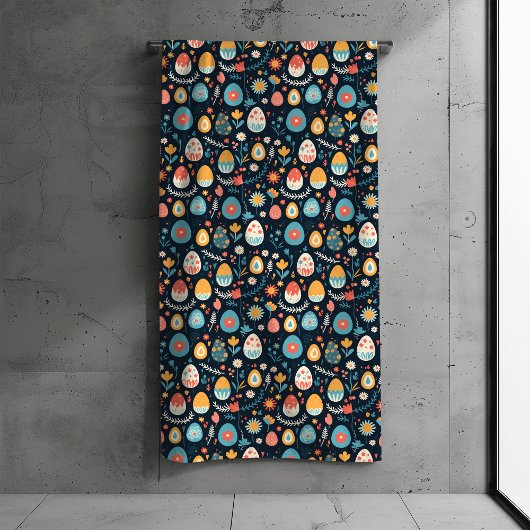 Easter Egg Spring Pattern Badhandtuch Set