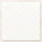 Easter Egg Style Elegantes Print Muster Glasuntersetzer (Rückseite)