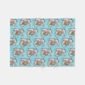 EASTER EGG TEDDY BEAR FLEECE BLANKET SM (Vorderseite (Horizontal))