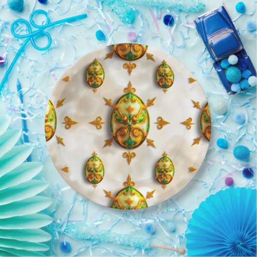 EASTER EGGS 3D ~ Decorated~ Pappteller (Party)