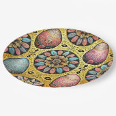 EASTER EGGS 3D ~ Decorated~ Pappteller (Schrägansicht)