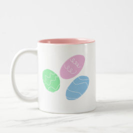 Easter Eggs Art  Zweifarbige Tasse