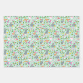 Easter Eggs Bunnies & Carrots Easter Patterns Geschenkpapier Set (Vorderseite 2)