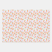 Easter Eggs Bunnies & Carrots Easter Patterns Geschenkpapier Set (Vorderseite)