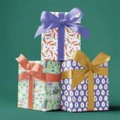 Easter Eggs Bunnies & Carrots Easter Patterns Geschenkpapier Set