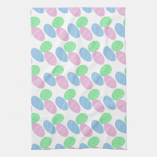 Easter Eggs Doodles  Geschirrtuch (Vertikal)