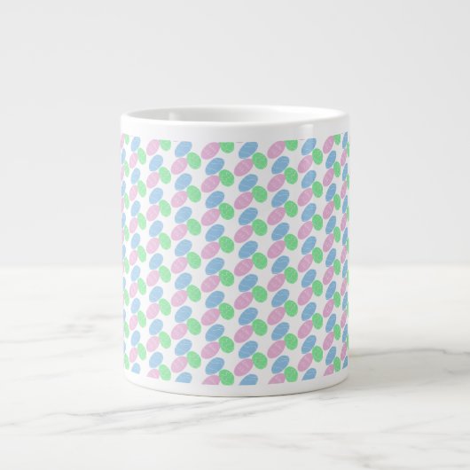 Easter Eggs Doodles  Jumbo-Tasse (Vorderseite)