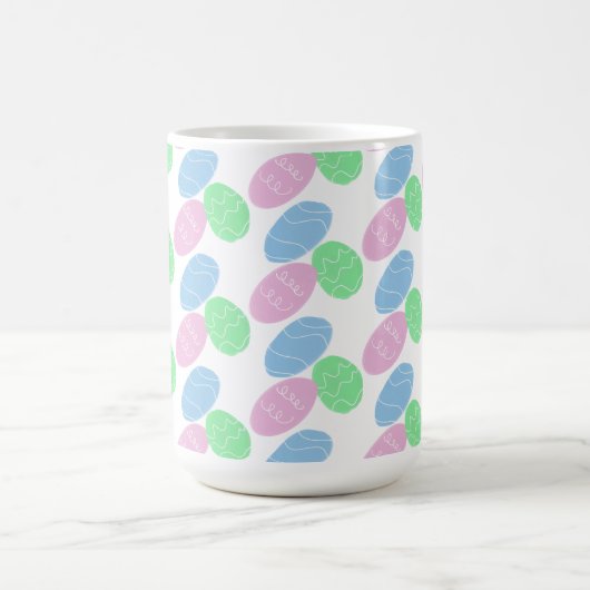 Easter Eggs Doodles  Kaffeetasse (Mittel)