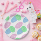 Easter Eggs Doodles  Pappteller (Party)