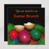 Easter eggs Easter Party Invitation Card Einladung (Vorne/Hinten)