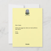 Easter Eggs Flat Card Feiertagskarte (Rückseite)