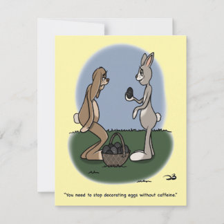 Easter Eggs Flat Card Feiertagskarte