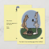 Easter Eggs Flat Card Feiertagskarte (Vorne/Hinten)