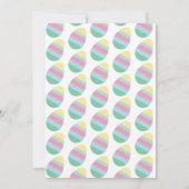 Easter Eggs Gender Reveal Spring Einladung (Rückseite)