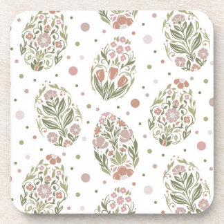 Easter eggs in folk art style getränkeuntersetzer