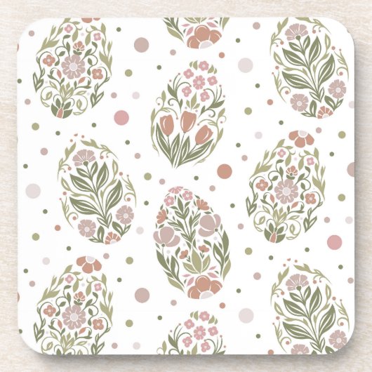 Easter eggs in folk art style getränkeuntersetzer (Vorderseite)