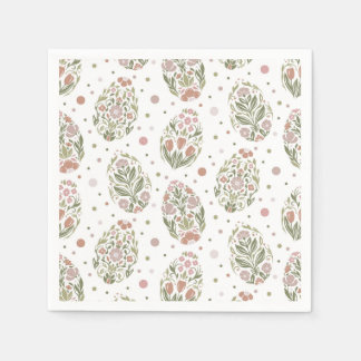 Easter eggs in folk art style serviette