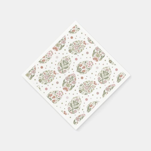 Easter eggs in folk art style serviette (Ecke)