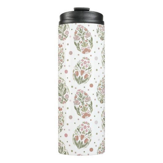 Easter eggs in folk art style thermosbecher (Vorderseite)