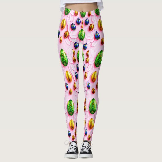 EASTER EGGS ~ Multicolored 3D ~  Leggings (Vorderseite)