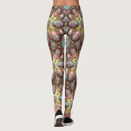 EASTER EGGS ~ Pastel 3D ~ Leggings (Rückseite)
