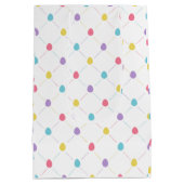Easter Eggs Pattern Gift Bag Mittlere Geschenktüte (Rückseite)
