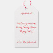 Easter Eggs Photo Geschenkanhänger (Rückseite)