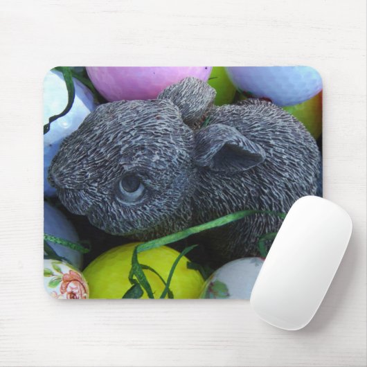 Easter Eggs, Rabbit Golf Balls Mousepad (Mit Mouse)