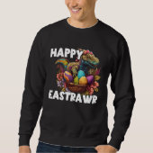 Easter Eggs Rex Dino Happy Easter Day Happy Easter Sweatshirt (Vorderseite)