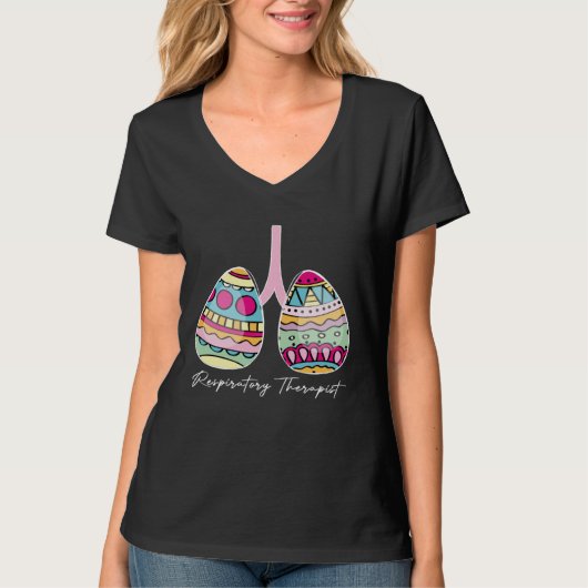 Easter Eggs RT Respiratory Therapist Happy Easter  T-Shirt (Vorderseite)