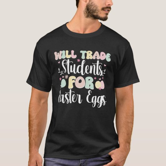 Easter Eggs Teacher Easter Bunny Teaching Easter D T-Shirt (Vorderseite)