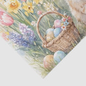 Easter Eggs Tulips and Cute Cat  Seidenpapier (Ausschnitt)