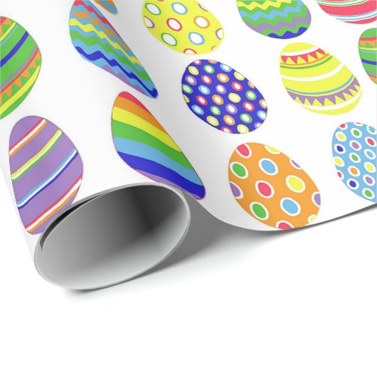 Easter eggs wrapping paper geschenkpapier (Rolleneckpunkt)