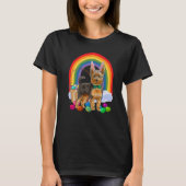 Easter Eggs Yorkshire Terrier Bunny Yorkie Dog Pre T-Shirt (Vorderseite)